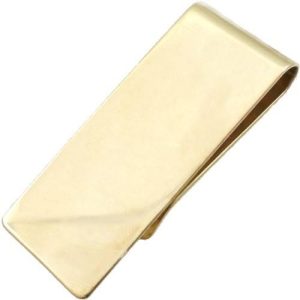 (8月)ペリドット ゴシック クロス スリムブラスマネークリップ 誕生石  ギフト