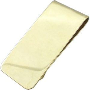 (4月)ジルコニア マリアコインブラスマネークリップ 誕生石  ギフト