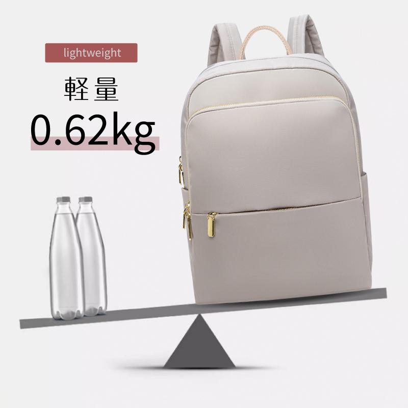 リュックサック レディース ビジネスリュック 50代 40代 大容量 軽量 軽い A4 撥水 通勤 通学 おしゃれ PC 黒 - 画像 (2)