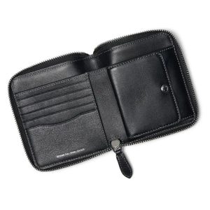 COACH コーチ 二つ折り財布 レザー財布 レディース メンズ 札入れ コインケース カードホルダー 2025新作 ジップ アラウンド コイン ウォレット ブラック 正規品