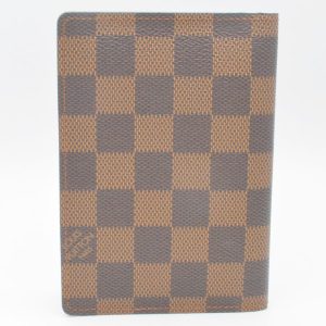 LOUIS VUITTON VUITTON　ルイヴィトン　N60188　ク―ヴェルテュール　ダミエ・エベヌキャンバス　ブラウン　カードケース　財布　メンズ　レディース　【中古】