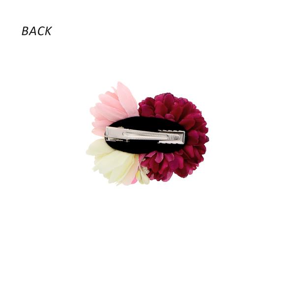 (Prices down3)(訳アリ)(アウトレット品)クリップ 髪飾り「マムリボンCD ワイン パープル オレンジ」大人用子供用 レディース 着物 (メール便不可) - 画像 (5)