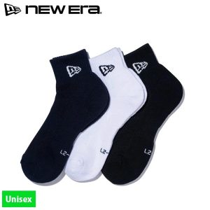 ニューエラ ソックス アンクル 3ペア ブラック/ホワイト/ネイビー 14518188 アウトドア ユニセックス