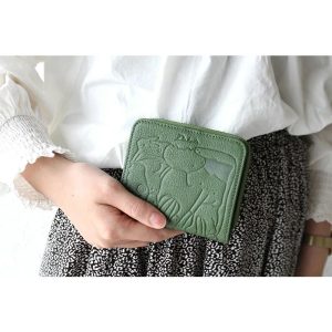 Dakota ダコタ 二つ折り財布 アニマーレ 0030190 ラウンドファスナー レディース ミニ財布 コンパクト 本革 レザー 正規品 akz015