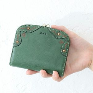 Dakota 3点ノベルティ付 ダコタ マーゴット 0031601 二つ折り財布 小銭入れ付き がま口 レザー 本革 正規品 ギフト akz015