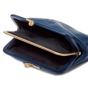 IL BISONTE イルビゾンテ コインケース がま口 小銭入れ コインパース レディース レザー SCP005 PV0005 BL138 ネイビー プレゼント